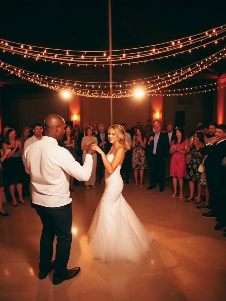 Wedding reception dance floor